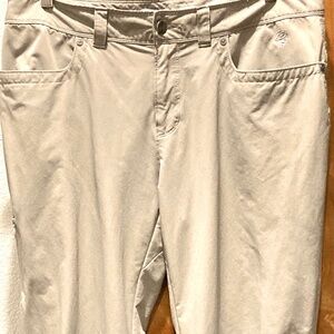Mountain Hardwear Women's La Strada Pants Beige Lightweight Stretch Hiking Sz12
